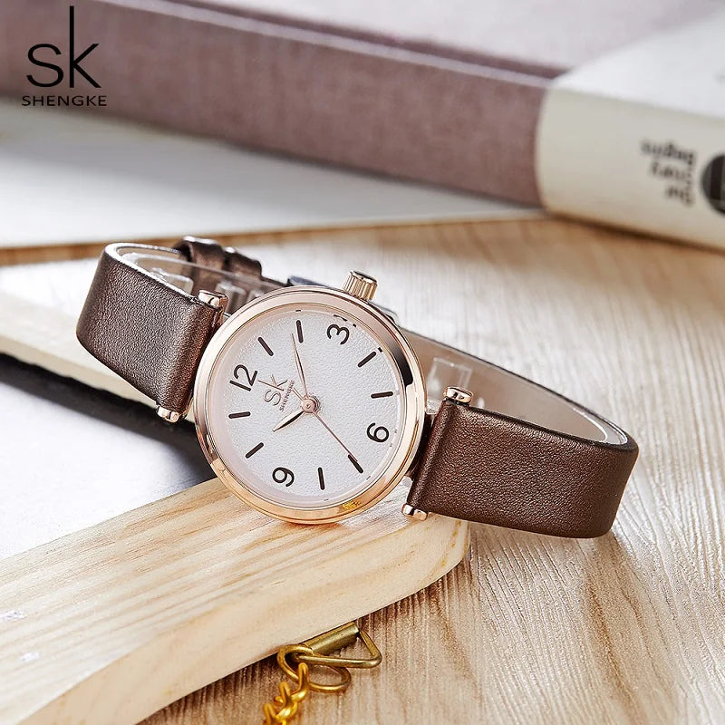 Shengke SK Female Woman's Wristwatches relogio feminino Top Brand Luxury Ladies Watch Quartz Classic Casual Analog Watches Women