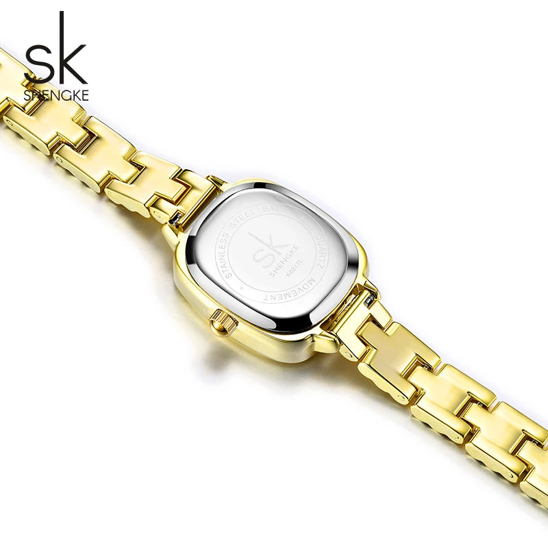 Shengke Fashion Elegant Women's Quartz Watches Top Brand Woman's Wristwatches Hot Sales Female Best Gifts Clock for Wife ,Family