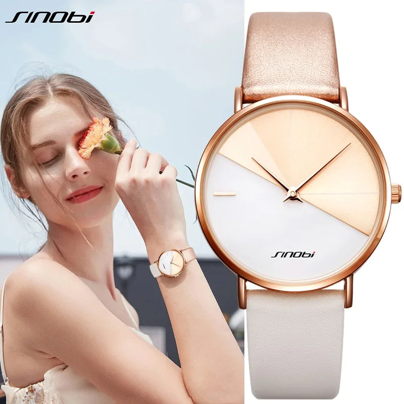 SINOBI Fashion Women's Watches Original Brand Ladies Quartz Wristwatches Top Brand Woman Best Gifts Female Clock  Montre Femme