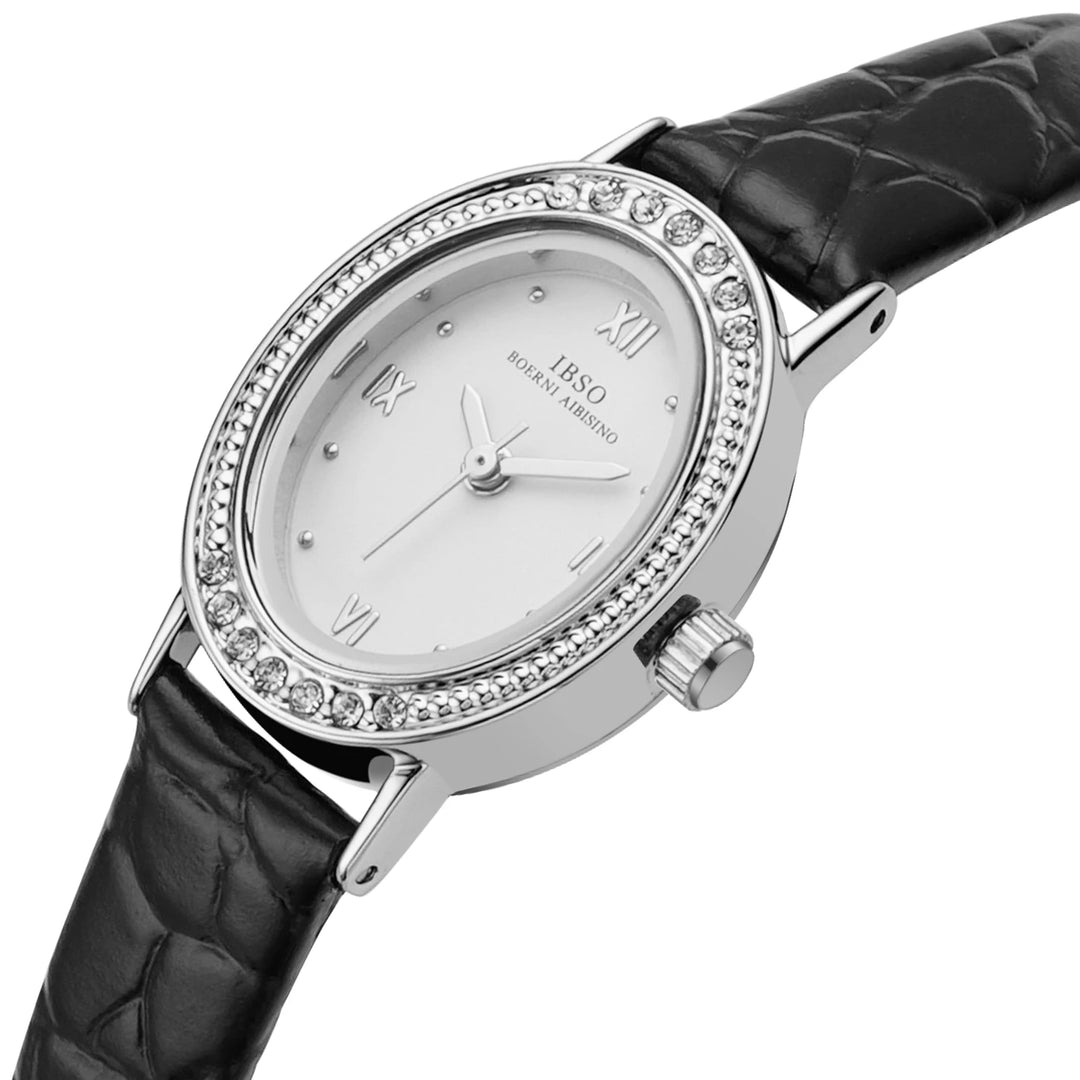 IBSO Women Small Elegant Quartz Watches Genuine Leather Strap 3ATM Waterproof Wholesale 2025 New Fashion Lady WristWatches