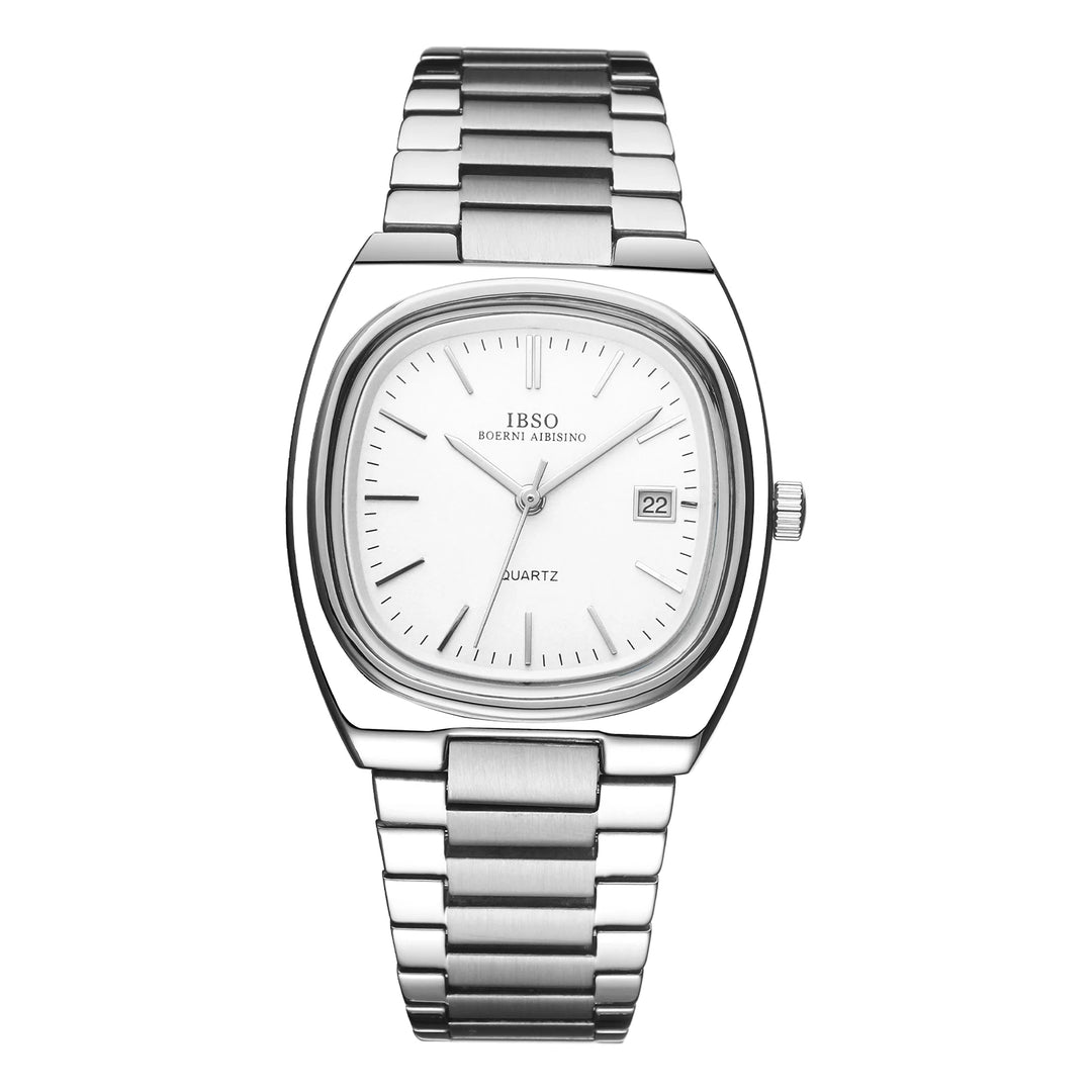 IBSO Luxury Men's Watch 3ATM Hot Selling Wholesale Price Japan Movement Calendar Function Adjustable Stainless Steel Strap