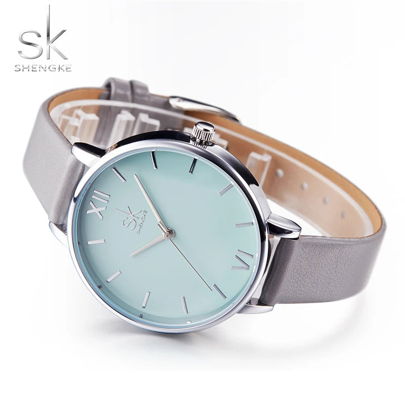 SHENGKE New Fashion Women Watches Top Brand Elegant Woman's Quartz Wristwatches Luxury Golden Clock for Lady Relogio Feminino