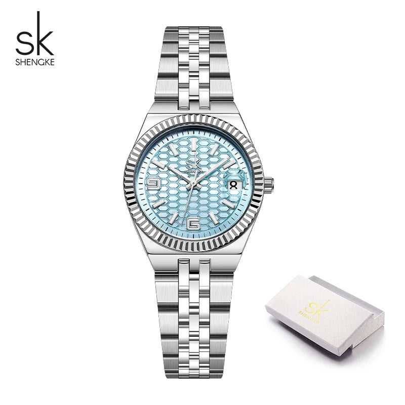 Shengke Original Design Ladies Quartz Wristwatches Top Luxury Women's Watches Fashion Style Woman's Best Gifts Clock